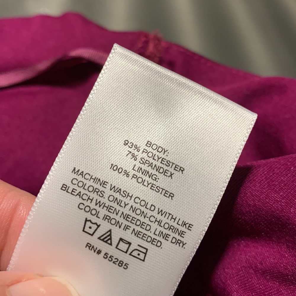 Express Magenta Satin Off The Shoulder Thong Bodysuit Size XS NWT - Picture 14 of 15